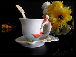 Mermaid Entire Coffee Tea Set Cup/Saucer/Creamer/Sugar Bowl/Pot 