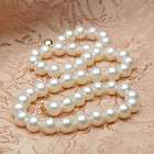Vintage 1980s Pearl Necktie Necklace Cream Pearl Beads  