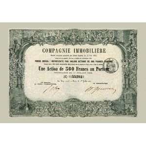  Compagnie Immobiliere   Paper Poster (18.75 x 28.5 