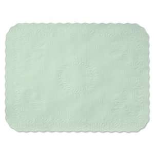  Green Bond Floral Embossed Tray Mats   12 3/4 x 16 5/8 