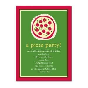  Birthday Party Invitations   Pepperoni Pizza By Hello 