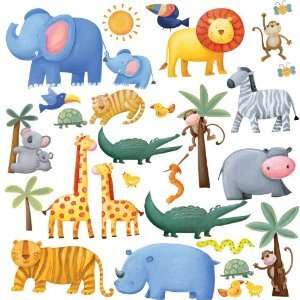 Jungle Adventure Peel & Stick Easy Wall Decals  