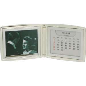 Perpetual Calendar w/ 2x3 Frame, Silver Plated, tarnish proof, D599