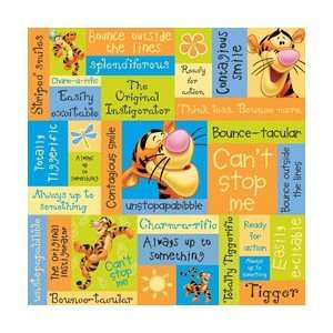  Tigger Phrases Disney Winnie The Pooh Paper 12X12 Bulk 