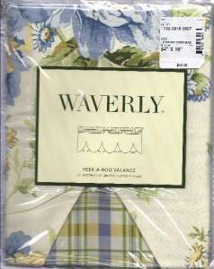 WAVERLY PEEK A BOO VALANCE FOREVER YOURS BLUEBELL  