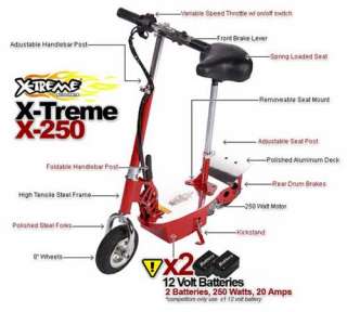 TREME X 250 Electric Scooter 250 Watt 24 Volt *NEW*  