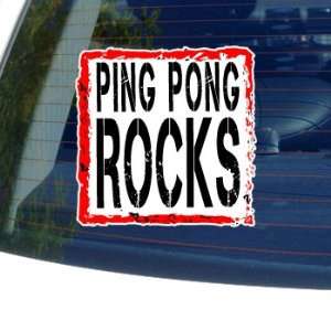 Ping Pong Rocks   Window Bumper Laptop Sticker