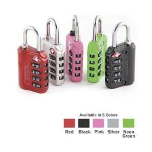  Luggage Locks 4 Dial Pink