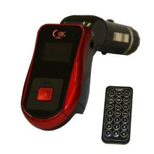 PictureSound BLACK & Red * Car Fm Transmitter + Built in RDS Support 
