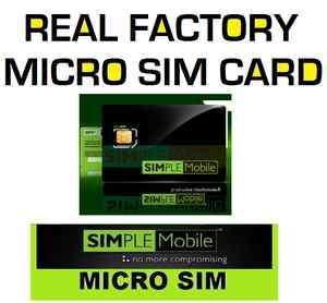 25 MICRO Simple Mobile SIM CARDS for T Mobile Phones&UNLOCKEDiPhone4 