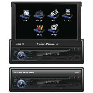  POWER ACOUSTIK PD 702 Single DIN Multimeadia Source with 