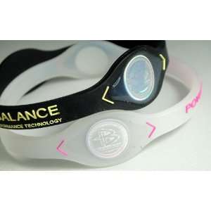  Power Balance Bracelet Wristband Clear w/ RANDOM Lettering 