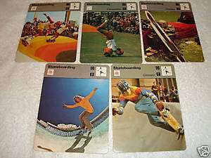 SKATEBOARDING Sport 1977 79 SPORTSCASTER 5 CARD SET  