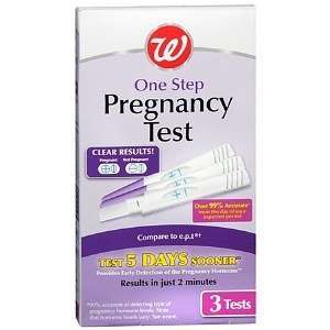   One Step Pregnancy Tests, 3 ea