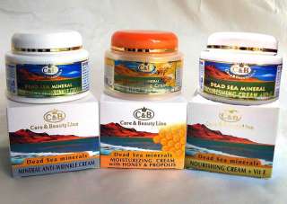 Lot 3 Dead Sea C&B SPA Derma Skin Natural set cream  