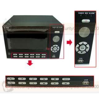 264 4CH Video 2CH Audio Realtime 7 LCD Monitor Network DVR Recorder 