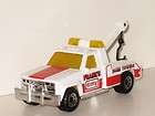 Matchbox 1987 GMC Wrecker Tow Truck Towing Van Rescue White/Red Model 