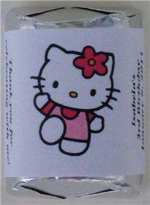 60 HELLO KITTY BIRTHDAY PARTY CANDY FAVOR WRAPPER LABEL  