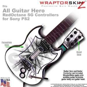 Lightning Black Skin by WraptorSkinz TM fits All Sony PS2 Guitar Hero 