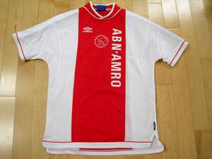 UMBRO 90s vintage AJAX soccer jersey SHIRT NETHERLANDS holland LARGE 