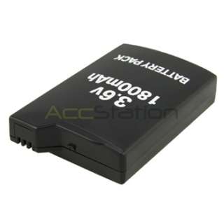 1800mAh Battery Pack +Wall Charger for Sony PSP 1000  