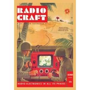 Radio Craft Television Controlled Machine Gun   Paper Poster (18.75 x 