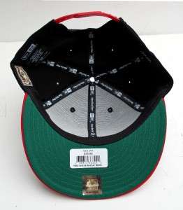 Miami Heat Black On Red Snap Back Cap Hat By New Era  