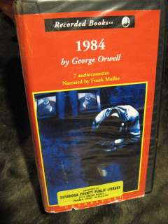 1984 UNABRIDGED George Orwell AUDIOBOOK Cassettes 10hr  