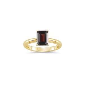    3.55 Cts Garnet Solitaire Ring in 14K Yellow Gold 3.0 Jewelry