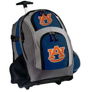  Auburn Rolling Backpack Deluxe Navy Auburn Tigers   Backpacks Bags 