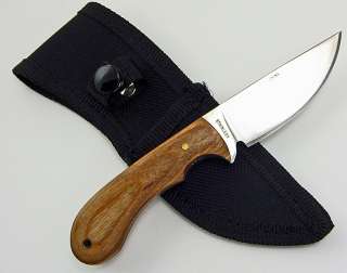 Hardwood Handle FULL TANG Mini Tracker Skinning Knife  