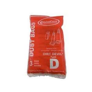  Royal/Dirt Devil Paper Bag Type D 3 Pack Replacement