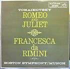 CHARLES MUNCH tchaikovsky romeo and juliet LP VG+ LM 2043 Vinyl 1956 