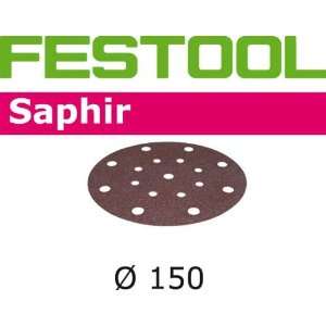 Festool 496628   StickFix, Hook & Loop Sandpaper, P100 Saphir, 6 Dia 