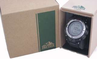 Mens Casio Pro Trek Watch PRW 1500 1VER Digital Compass Thermometer 