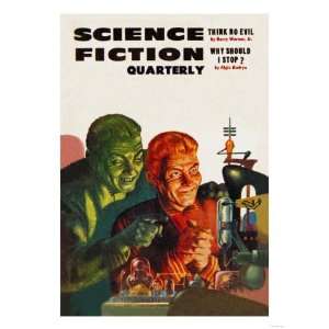 Science Fiction Quarterly Diabolical Scheming Giclee Poster Print 