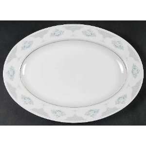  Lynns China Sapphire Oval Serving Platter, Fine China 