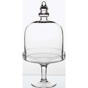  Cake Dome Shaped Glass Cloche With Stemmed Base Kitchen 
