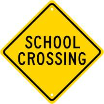 24 x 24 SCHOOL CROSSING Street Traffic Road Sign  