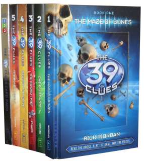 The 39 Clues   1 5 Book Set plus A Game Card Pack New RRP £ 39.94