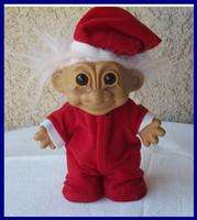 Russ SANTA And His Christmas Pjs Troll Doll 10 HTF  