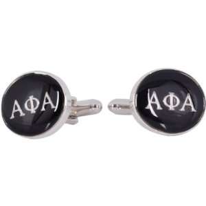   Phi Alpha Black Silver Cufflinks by Cuff Daddy Cuff Daddy Jewelry