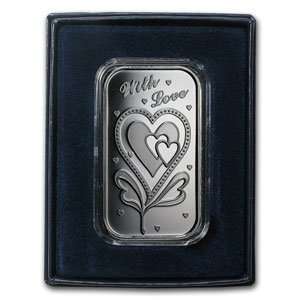  1 oz With Love Silver Bar (w/Box & Capsule) Everything 