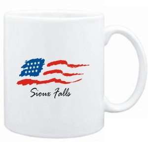  Mug White  Sioux Falls   US Flag  Usa Cities Sports 