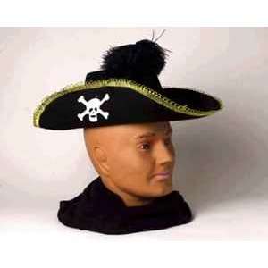  Pirate Hat with Skull and Feather Beauty
