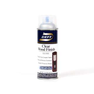 Cans of Deft Clear Lacquer Wood Finish Spray GLOSS  