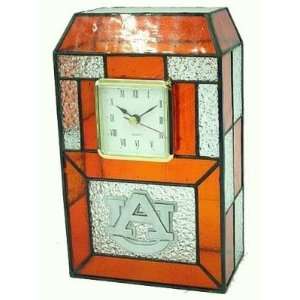  Auburn Tigers Stained Glass Mosaic Desk Clock