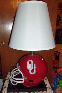 Oklahoma University Sooners Football Helmet Table Lamp*  