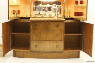 Art Deco 1920/30s Walnut Drinks Cabinet / Bar / Sideboard / Beautility 