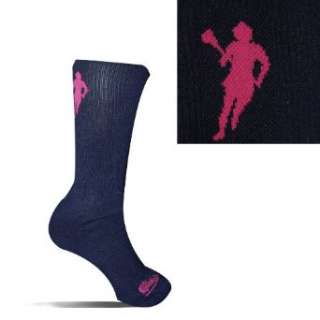  Lacrosse Socks   Lax Girl Player Socks (Navy/Pink 